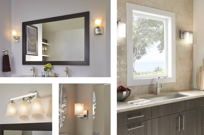 Voss & 90° Bath Lighting from Moen