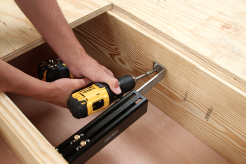  Drill into place