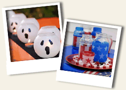 ghostly globes and stars & stripes